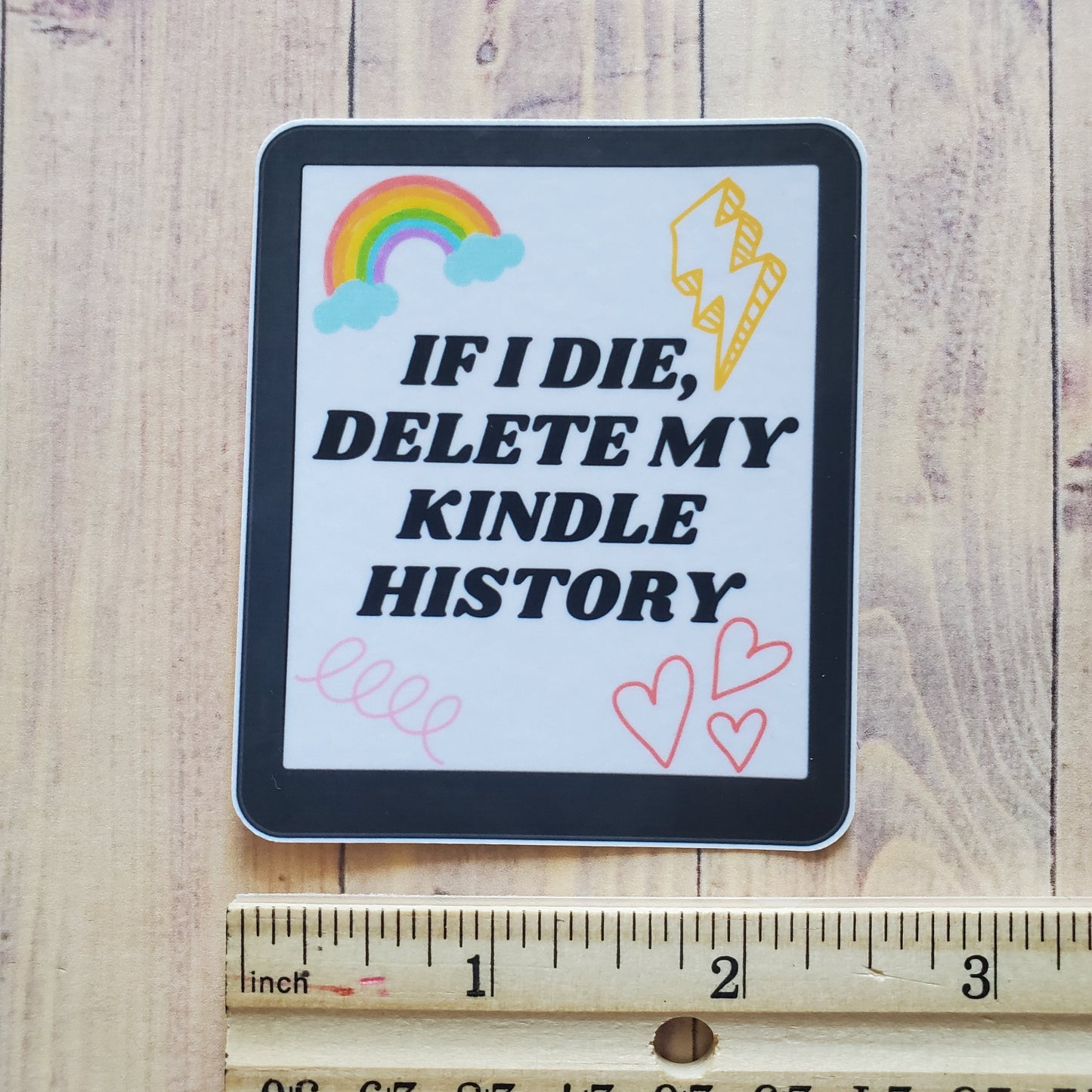 If I Die, Delete My Kindle History Sticker