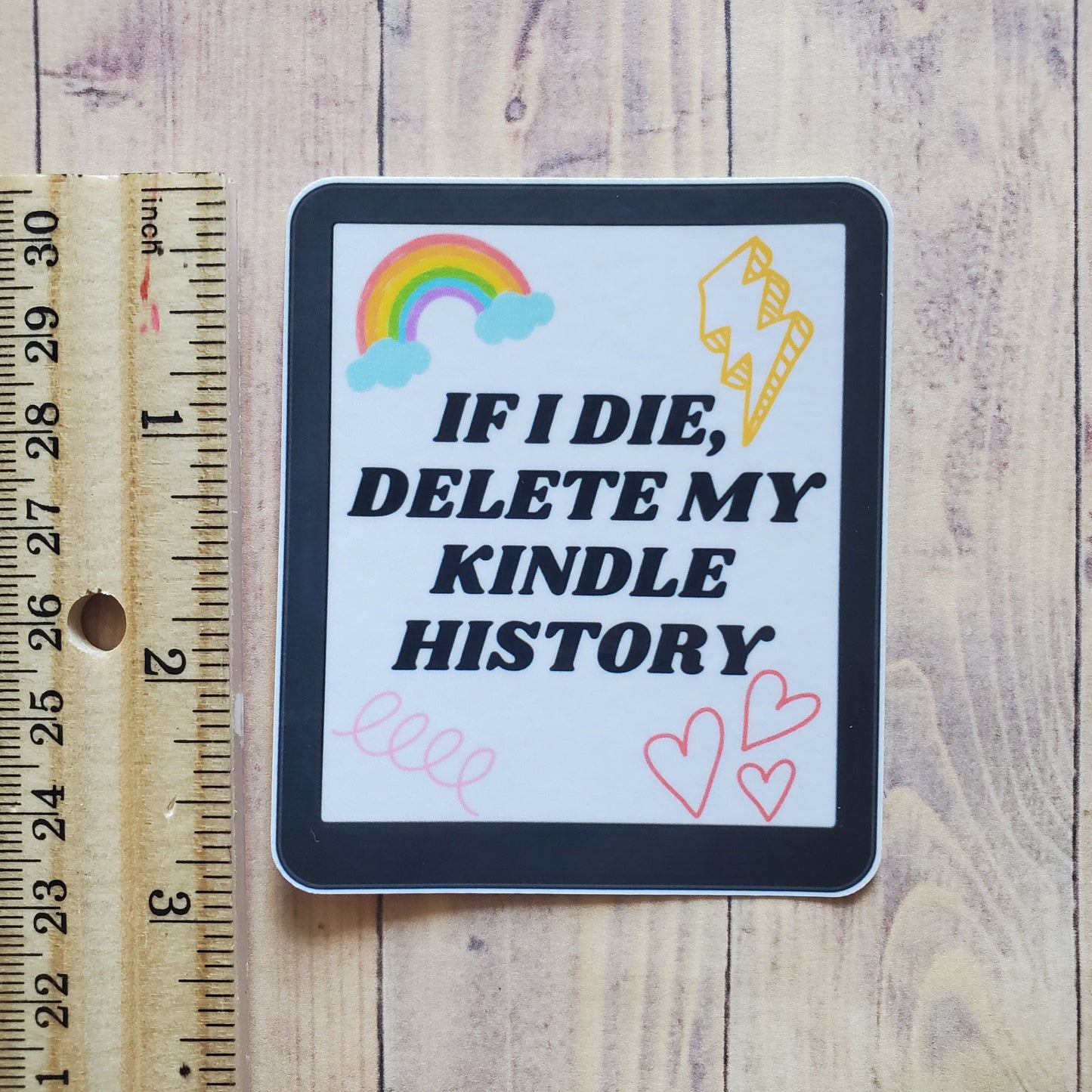 If I Die, Delete My Kindle History Sticker