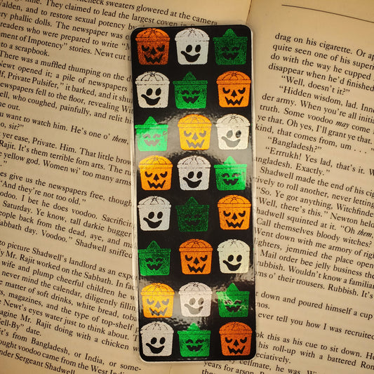 Halloween Buckets Foil Bookmark