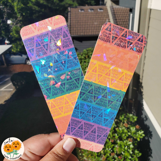 Reform, Revolt, Repeat Holographic Bookmark