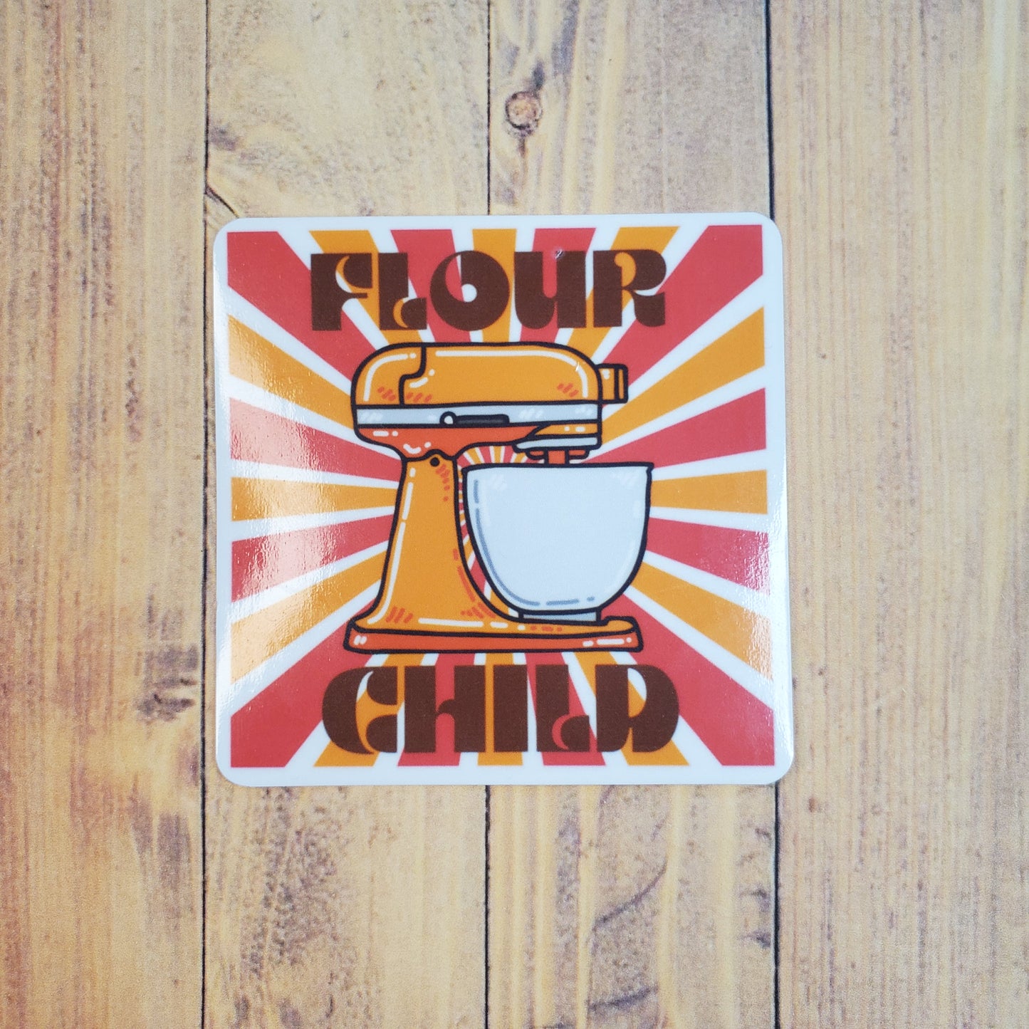 Flour Child Mixer Sticker