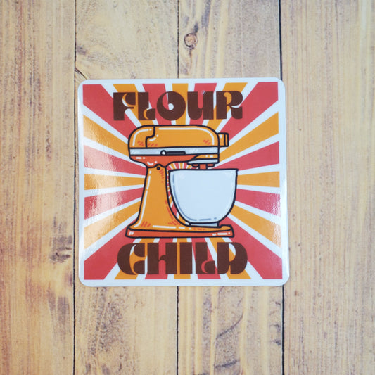 Flour Child Mixer Sticker